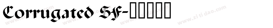 Corrugated SF字体转换